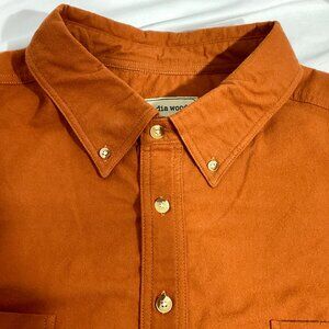 Scandia Woods 2XL Burnt Orange Button Up Mens Shirt